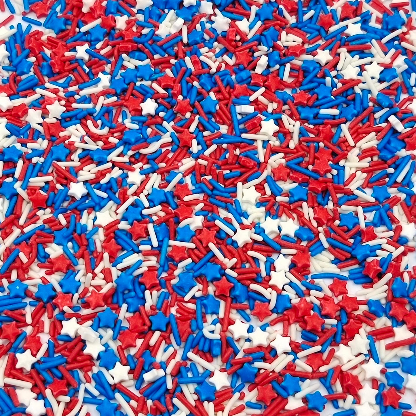 Sentovac Sprinkles For Patriotic 4Th Of July Independence Day | Edible Cake Cupcake Sprinkles | 1 Bottle 3.53Oz/ 100G Patriotic
