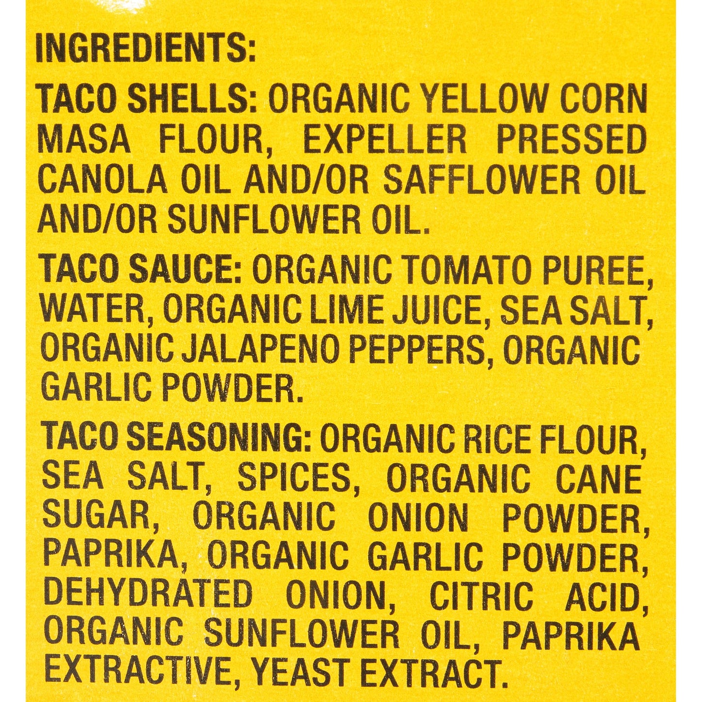 Garden Of Eatin', Yellow Corn Taco Shells, Dinner Kit, 12 Taco Shells, 9.4 Oz