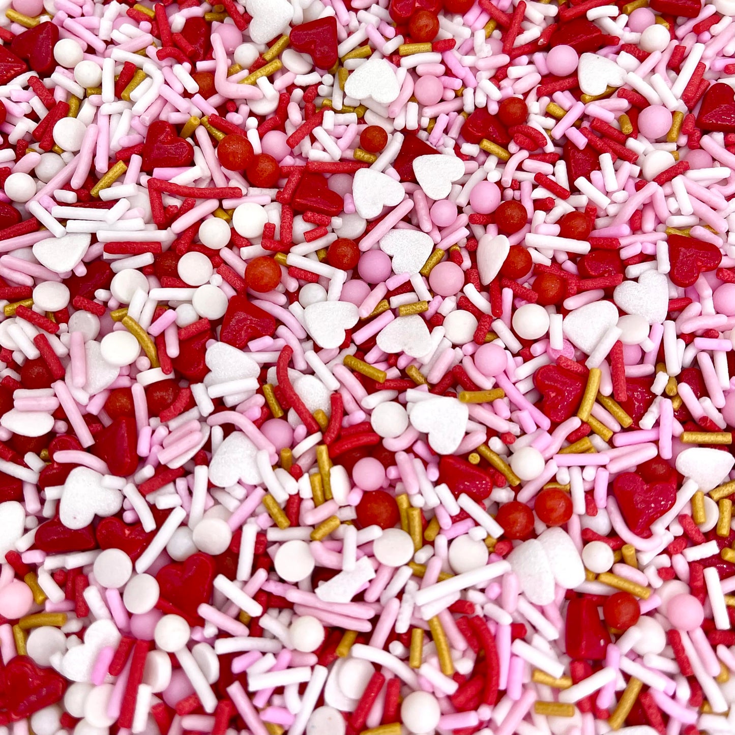 Manvscakes | Lip Service Sprinkle Mix | Valentine Sprinkles | Cookie Sprinkles | Cake Sprinkles | Pink And Red Sprinkles