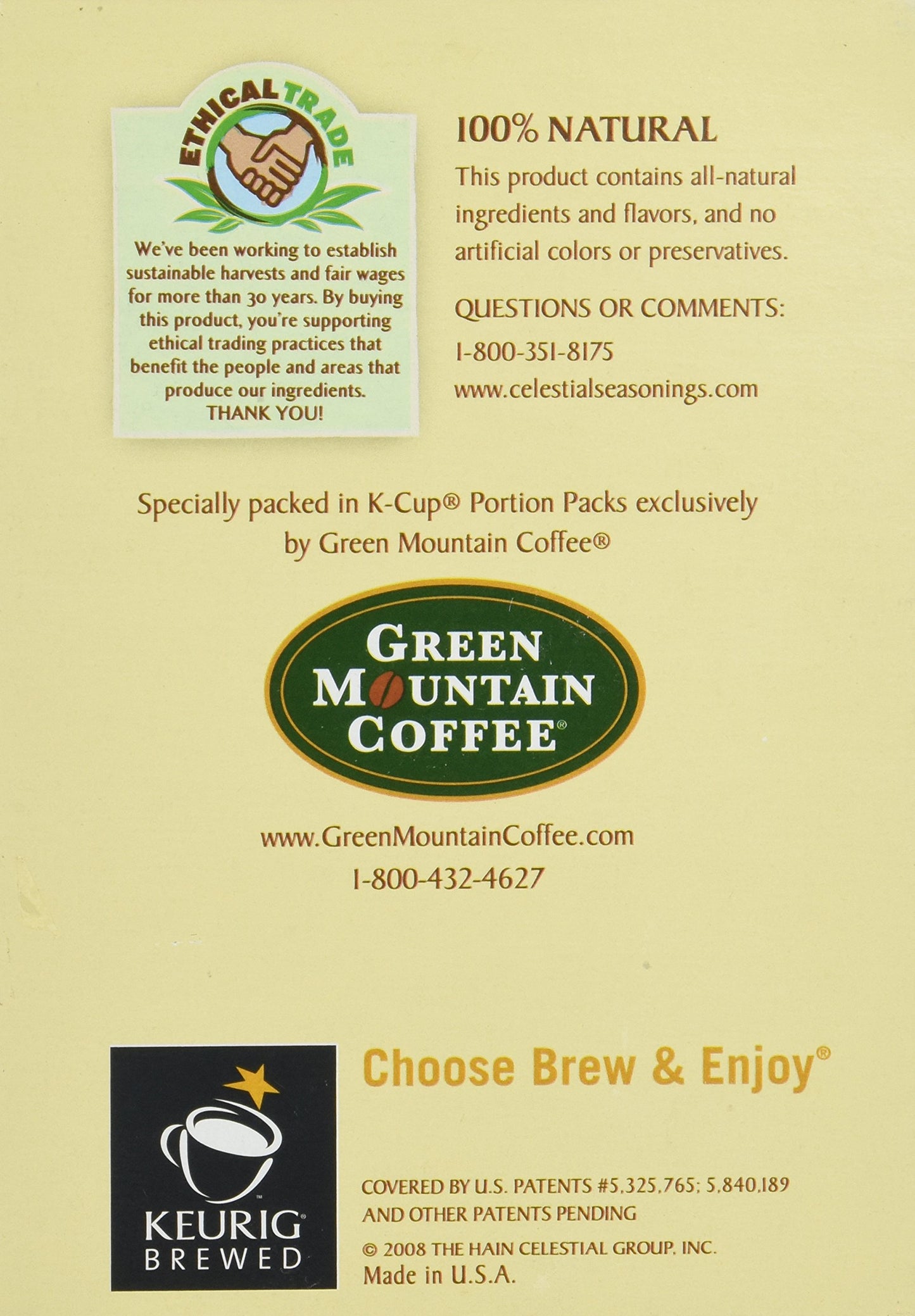 Celestial Seasonings Sleepytime Herbal Tea K Cups, 48 Count Case for Keurig malt-inspired