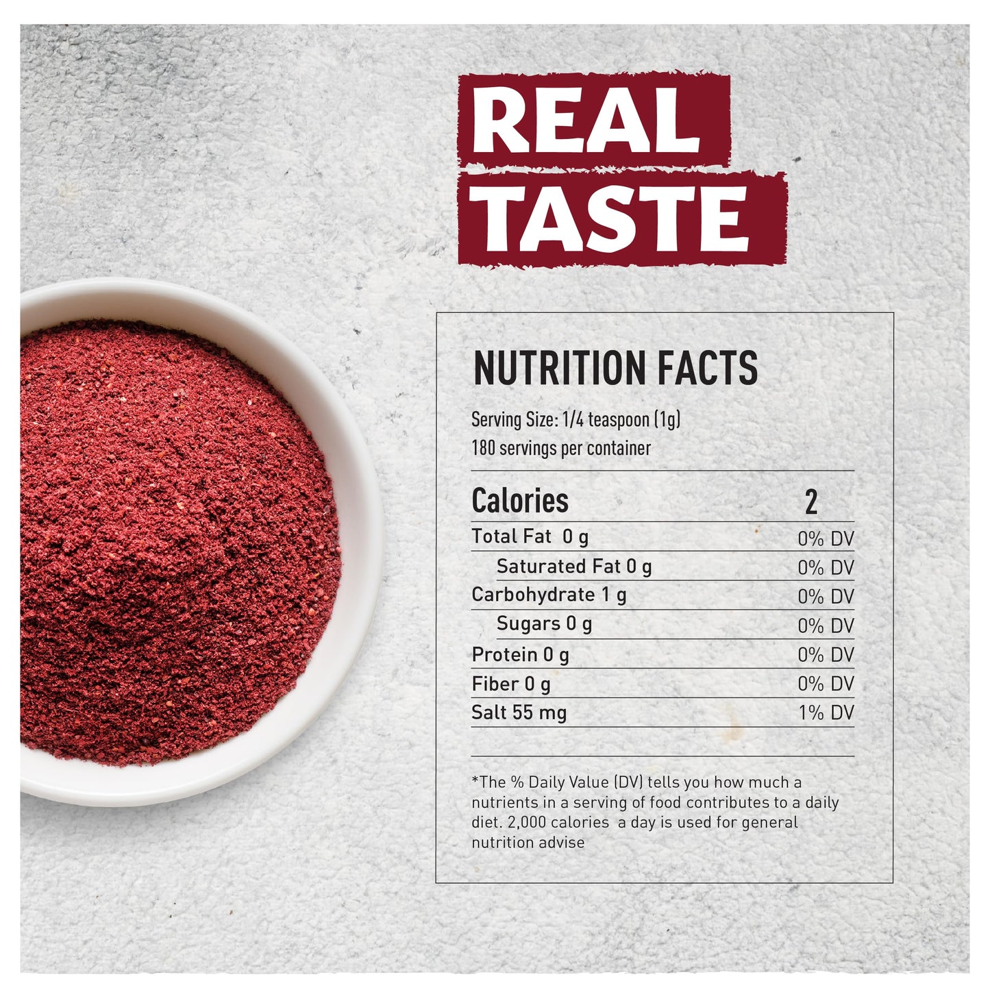 Eastanbul Sumac Spice Powder 6.4Oz, Ground Sumac Spice Fresh Farm Turkish Sumac Seasoning For Mediterranean Dishes & Middle East