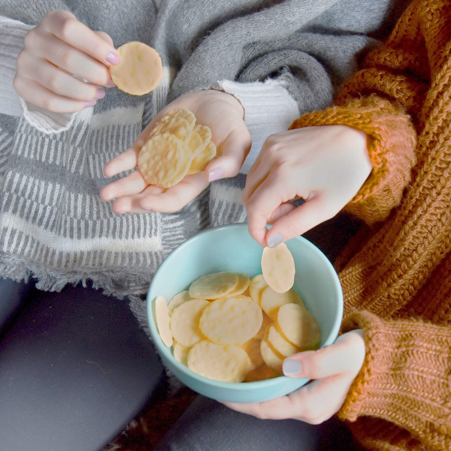 Good Thins Three Cheese Rice & Cheese Snacks Gluten Free Crackers, Bulk Snack Crackers, 6 - 3.5 oz Boxes
