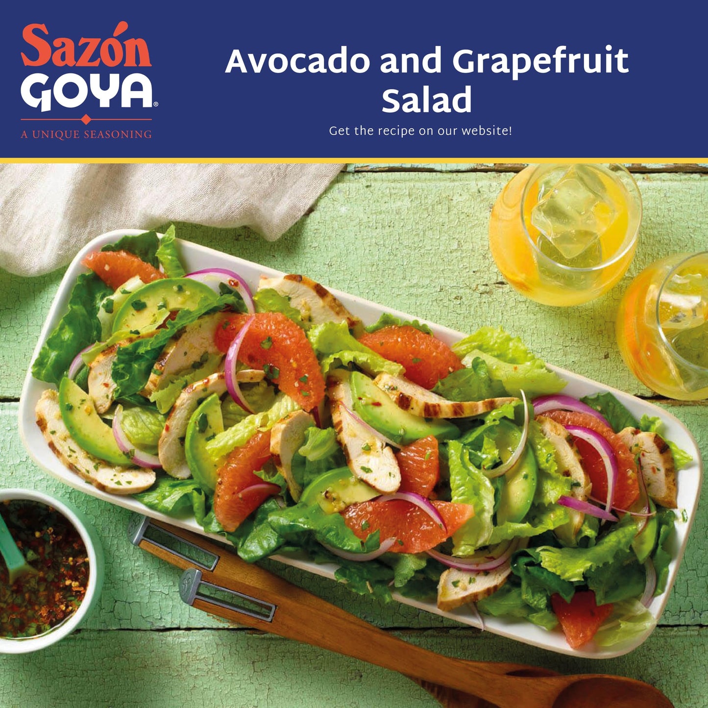 Saz  n Natural and Complete by Goya, Low Sodium Latin Spice Blend for Poultry, Seafood, Meat and Vegetables, All Purpose Mexican