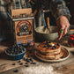 Kodiak Cakes Pancake & Waffle Mix, Blueberry, High Protein, Whole Grains, 18 Ounce (Pack of 1)