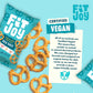 FitJoy Sea Salt Pretzels (Pack of 6, 5 Oz) - Dairy, Nut & Gluten Free Snacks - Grain Free Cassava Root & Chickpea Flour Vegan Pr