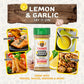 Flavor God Lemon Garlic Seasoning Mix - All Natural, Low Sodium, Vegan, Keto Friendly - Pack of 1