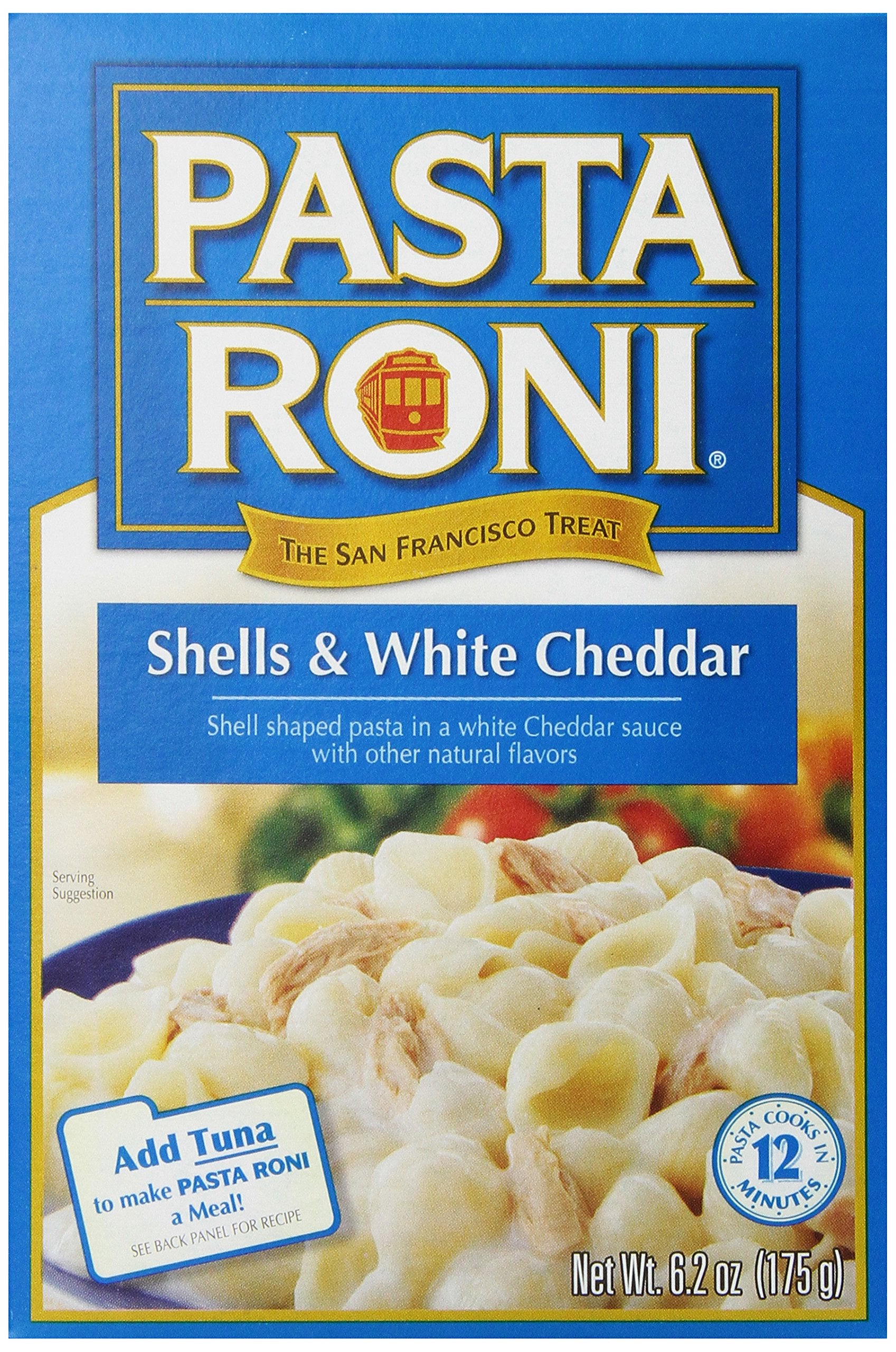 Pasta Roni Shells & White Cheddar Mix, 6.2 oz, Pack of 12, Model 10015300440323