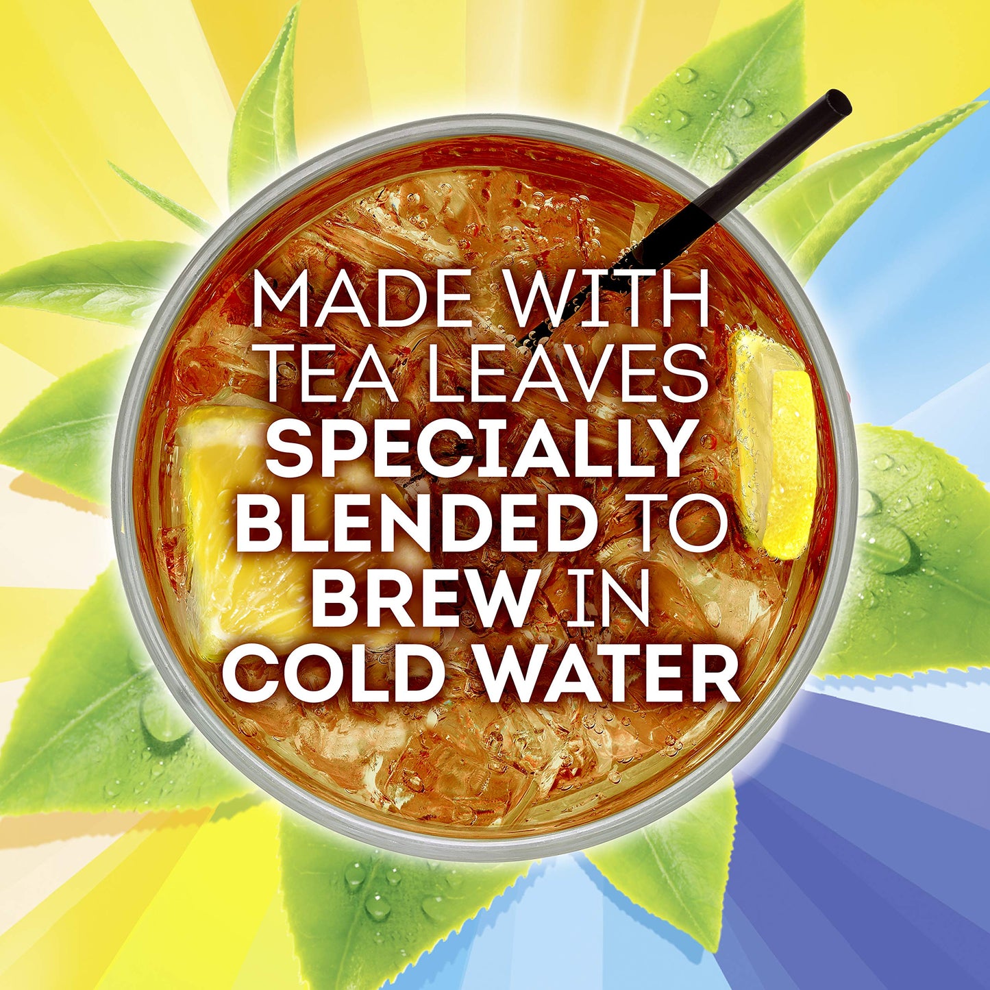 Lipton Family-Size Tea Bags, Unsweetened Cold Brew Iced Tea, 22 Tea Bags, 6 Boxes
