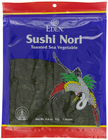 Eden Toasted Sushi Nori, 0.6 Ounce