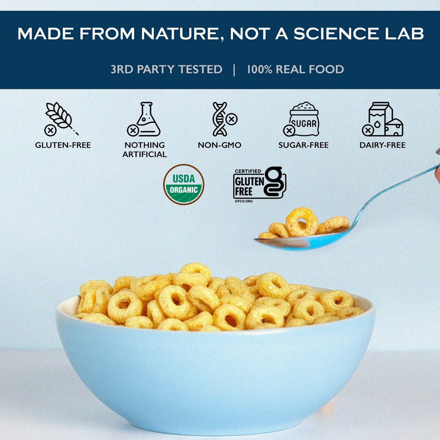 Lovebird Healthy Cereal That Actually Tastes Good - Organic & 100% Real Food, No Refined Sugar & Gluten Free Cereal, Paleo, Keto