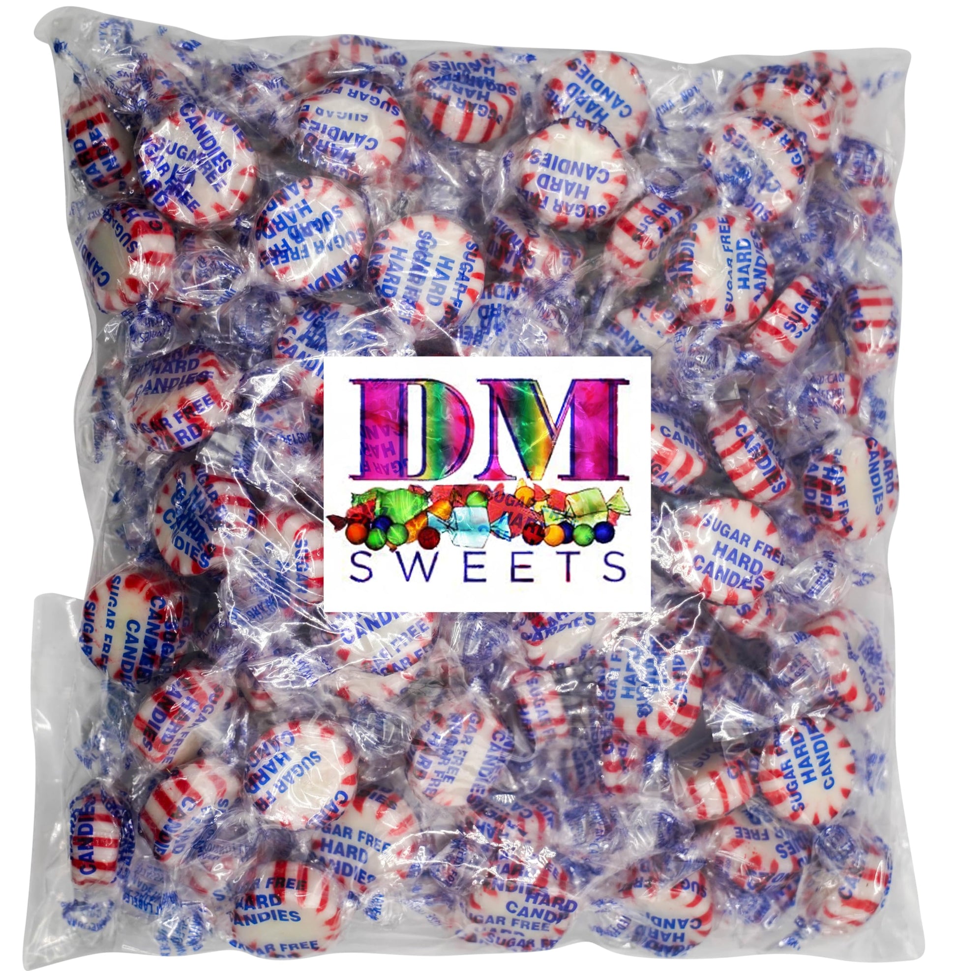 Sugar Free Peppermint Starlights - 1 Lb Of Individually Wrapped Hard Candy