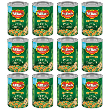 Del Monte SPECIAL BLENDS Peas & Carrots, Canned Vegetables, 12 Pack, 14.5 oz Can