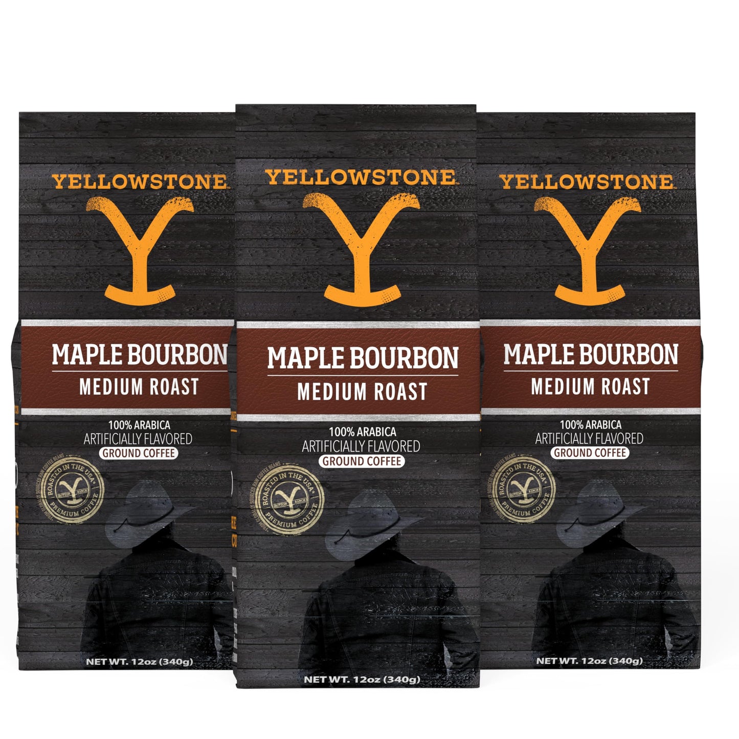 Yellowstone Maple spirit-inspired flavor Medium Roast Coffee 100% Arabica Ground Coffee  36 oz.