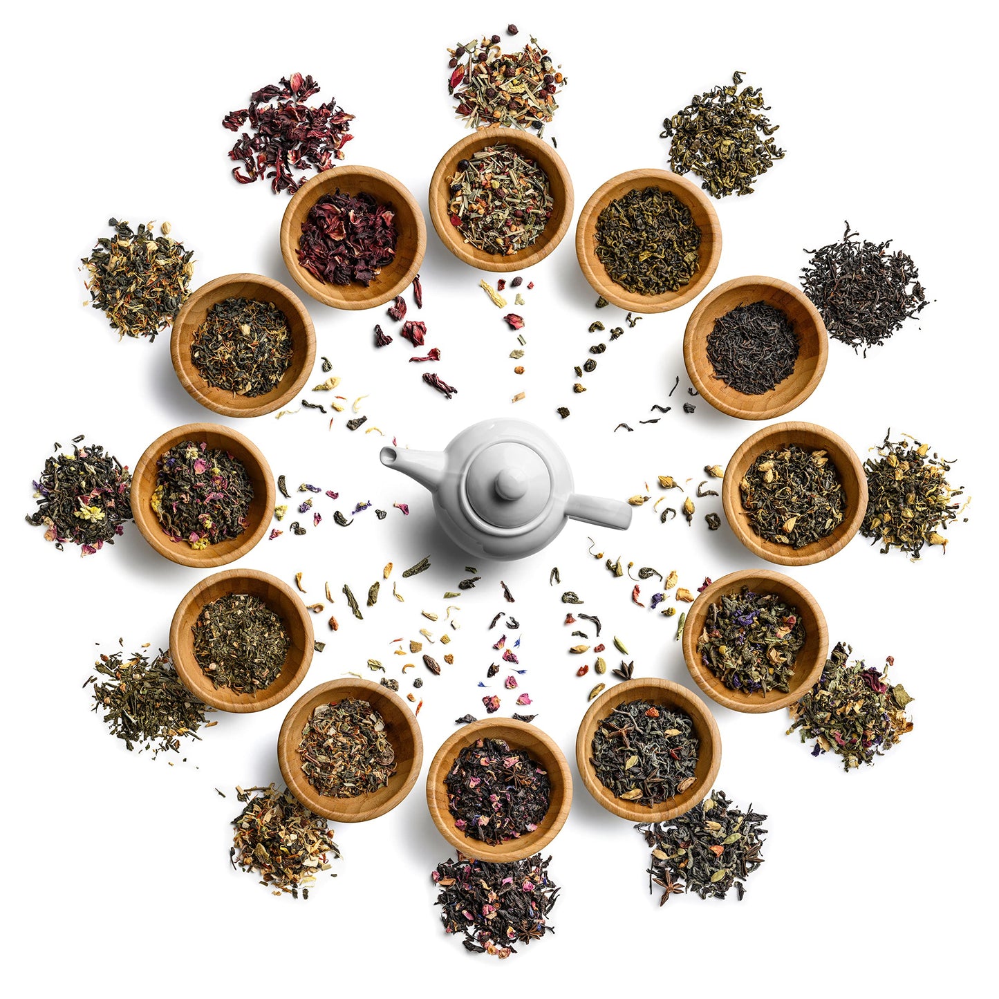 Cha4TEA 100-Count Variety Pack Tea Compatible with Keurig - Green, Black, Jasmine, Earl Grey, Oolong, Peppermint, Matcha, Seasonal