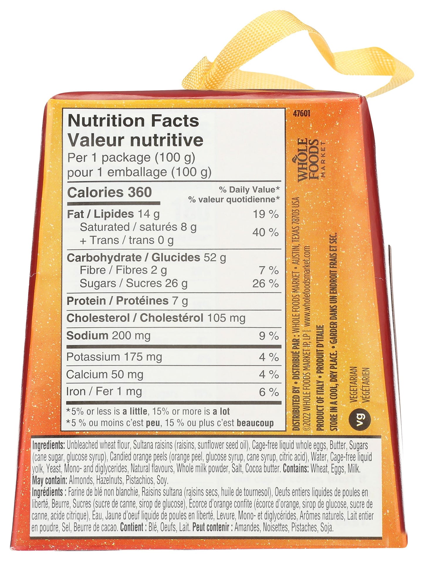 Whole Foods Market Traditional Panettone, 3.5 oz