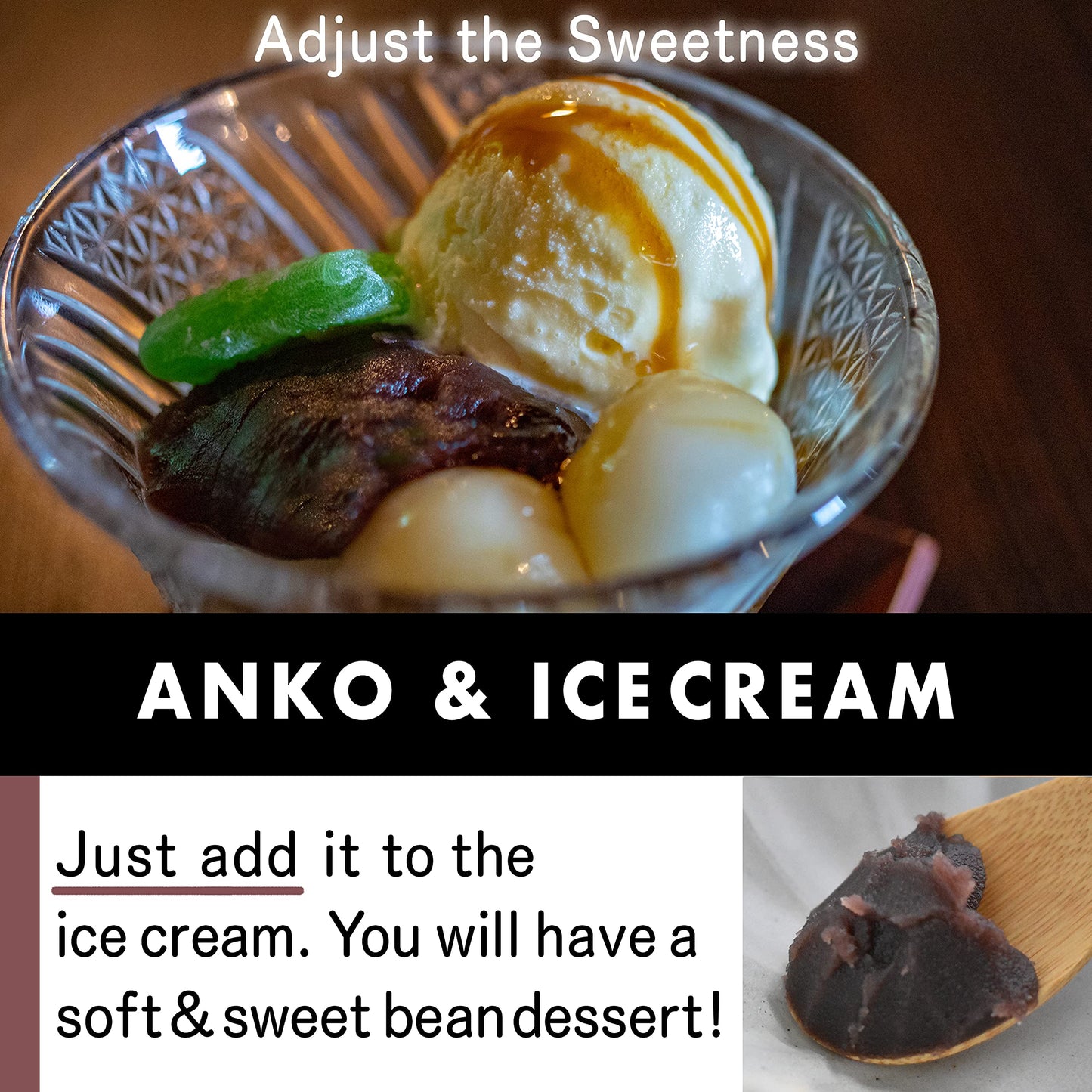 Red Bean Paste, Adzuki Beans, Japanese Mochi Rice Cake Anko, Strained Koshian -Vegan & Gluten-Free 17.6Oz(500G)?Chaganju?