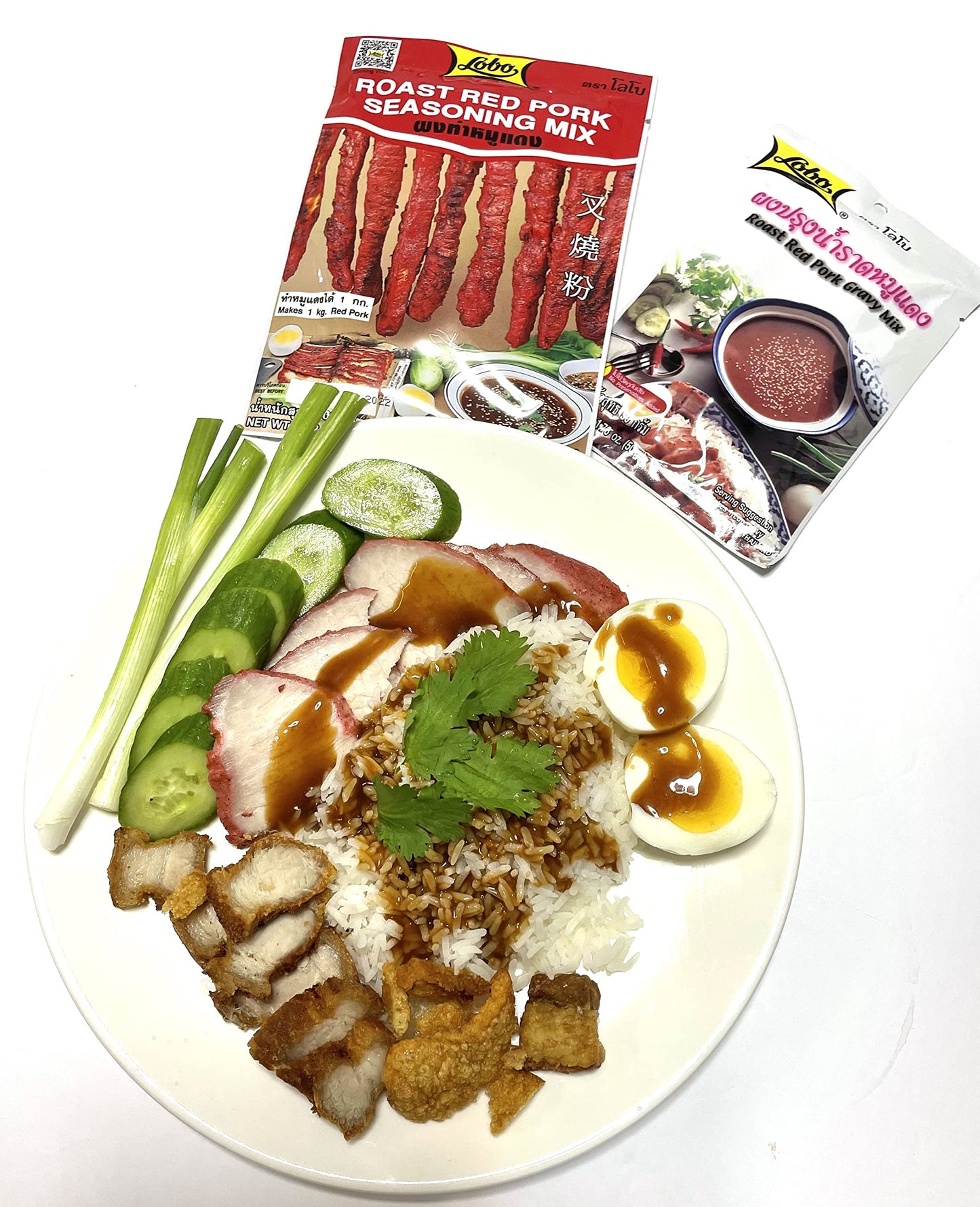 Lobo Thai Roast Red Pork Seasoning Mix (6 Pack, Total Of 21.12 Oz)