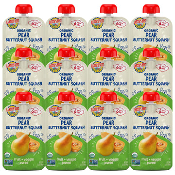 Earth'S Best Organic Pear Butternut Squash Fruit + Veggie Puree 3.5Oz Pouch (Pack Of 12)