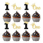 24Pcs One Wild Cupcake Toppers Glitter Crown 1St Birthday Cupcake Picks For Celebrating Kids First Birthday Anniversary Boho The