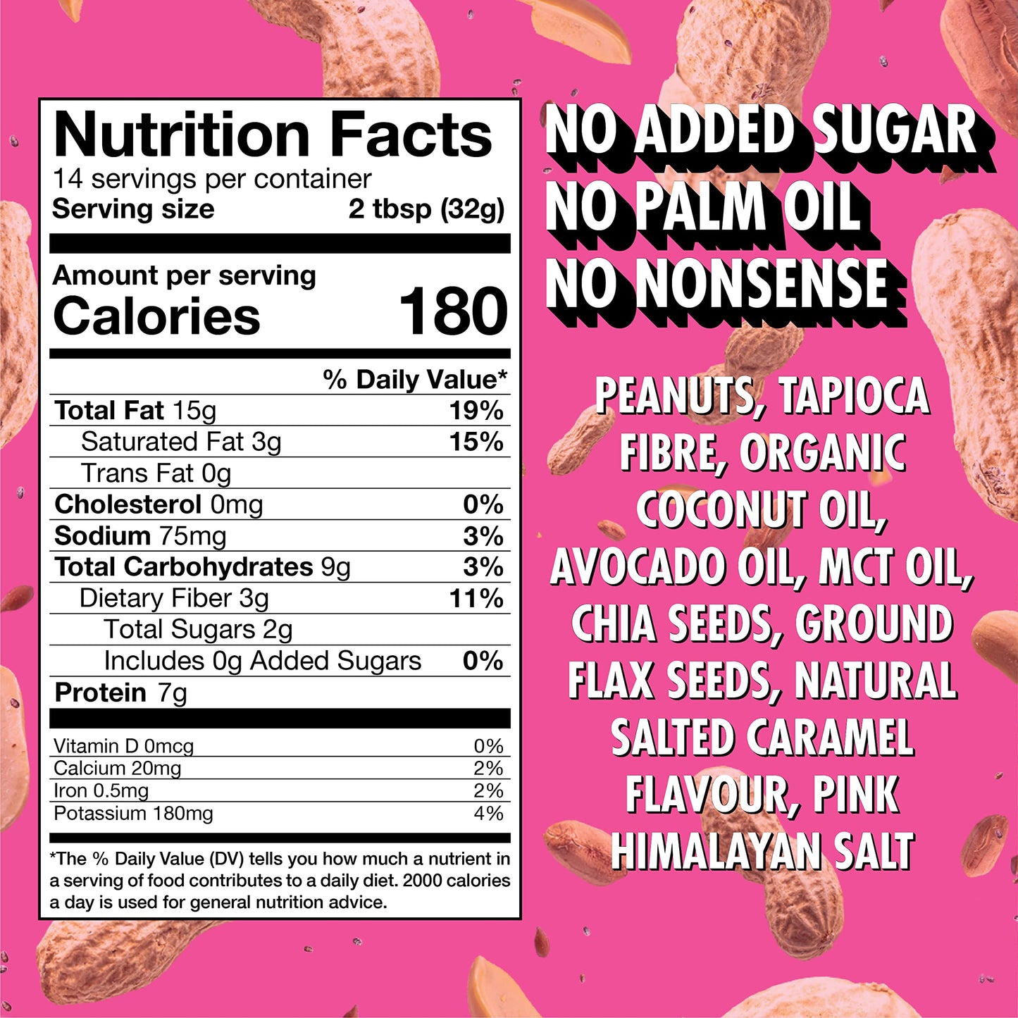 Fatso Crunchy Salted Caramel Peanut Butter - Natural Nut Spread W/Plant-Based Seeds & Superfats - Keto-Friendly, Gluten-Free & S