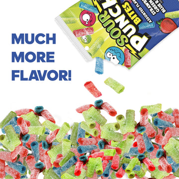 Sour Punch Assorted Candy, 5 Oz - Chewy, Mouthwatering Raspberry-Flavored Sour Candy - Fat-Free, Low Sodium Treat For Kids & Adu