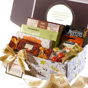 Broadway Basketeers Gourmet Gift Box - Individually Wrapped Treats - 9.02 x 4.02 x 14.37 - Multicolored