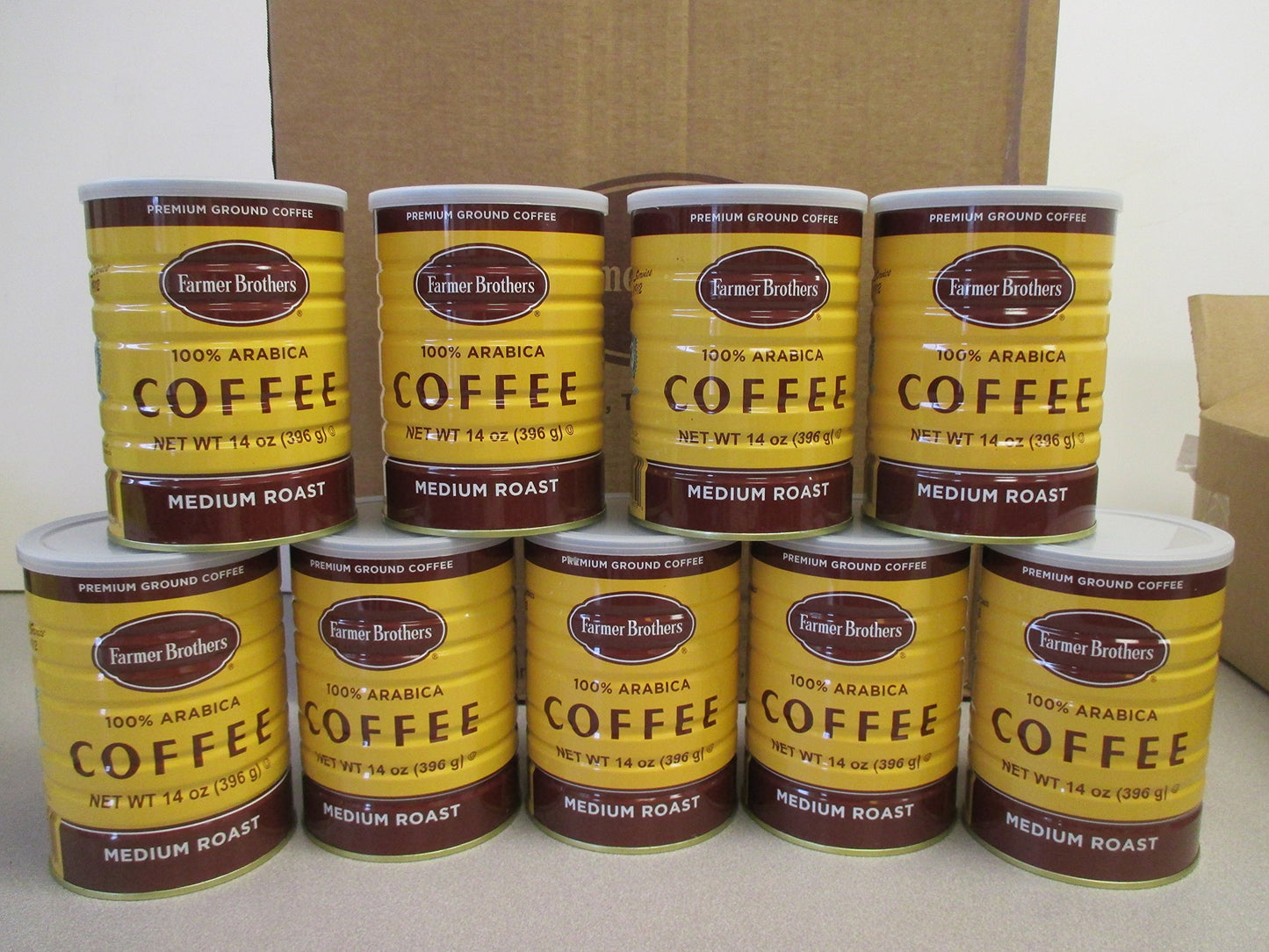 Farmer Brothers 100% Arabica Medium Roast Ground Coffee - Rainforest Alliance Certified (9-Pack)