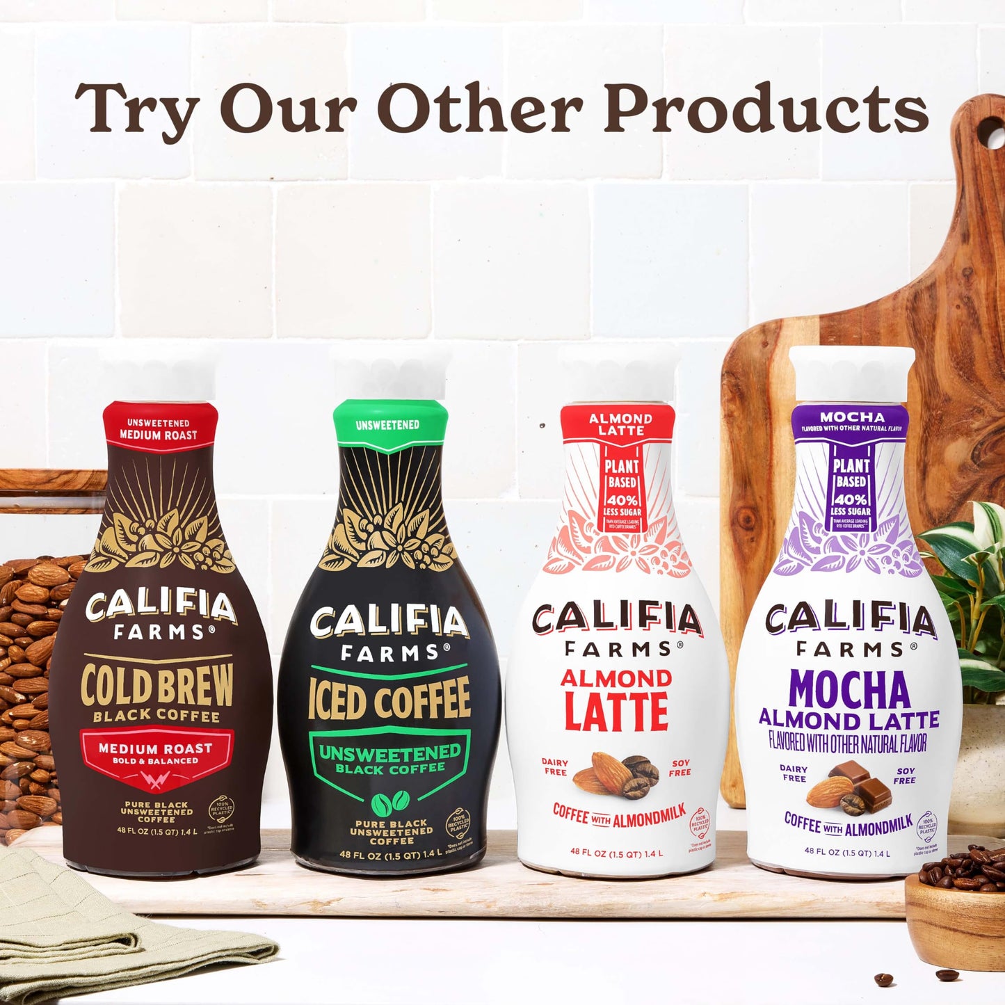 Califia Farms - Xx Espresso Cold Brew Coffee With Almond Milk, 48 Oz, 100% Arabica, Dairy Free, Plant Based, Vegan, Gluten Free,