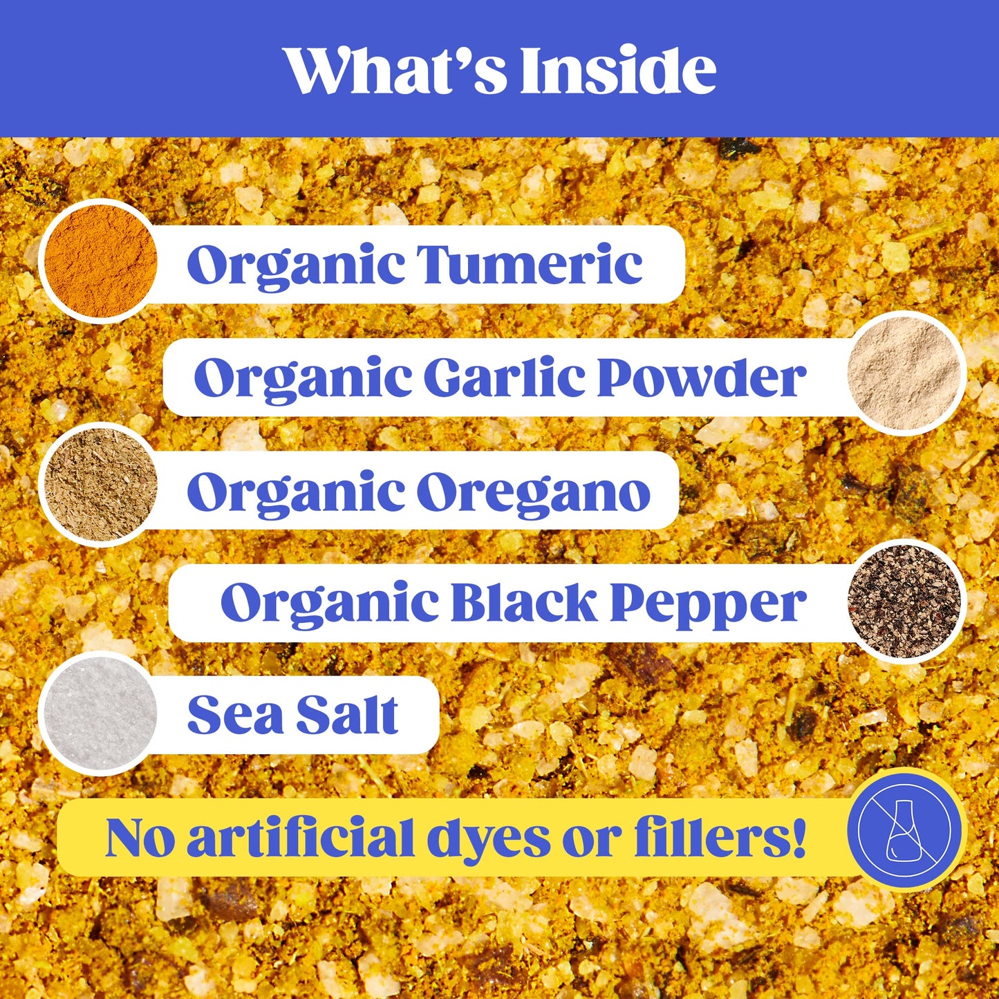 Loisa Adobo Seasoning, USDA Organic, Non-GMO, No-MSG, No Preservatives, No Artificial Coloring, No Artificial Flavors, 2.9oz, Pa