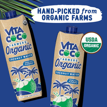 Vita Coco Organic Coconut Water, 33.8 Fl Oz, Pack of 1, Refreshing Natural Beverage