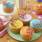 Wilton Neon Gel Food Color Set, magenta, orange, teal and purple