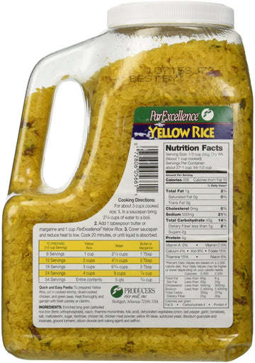 CHICHL Par Excellence Producers Yellow Rice, 3.5 lb., 56 Ounce, Model 9894