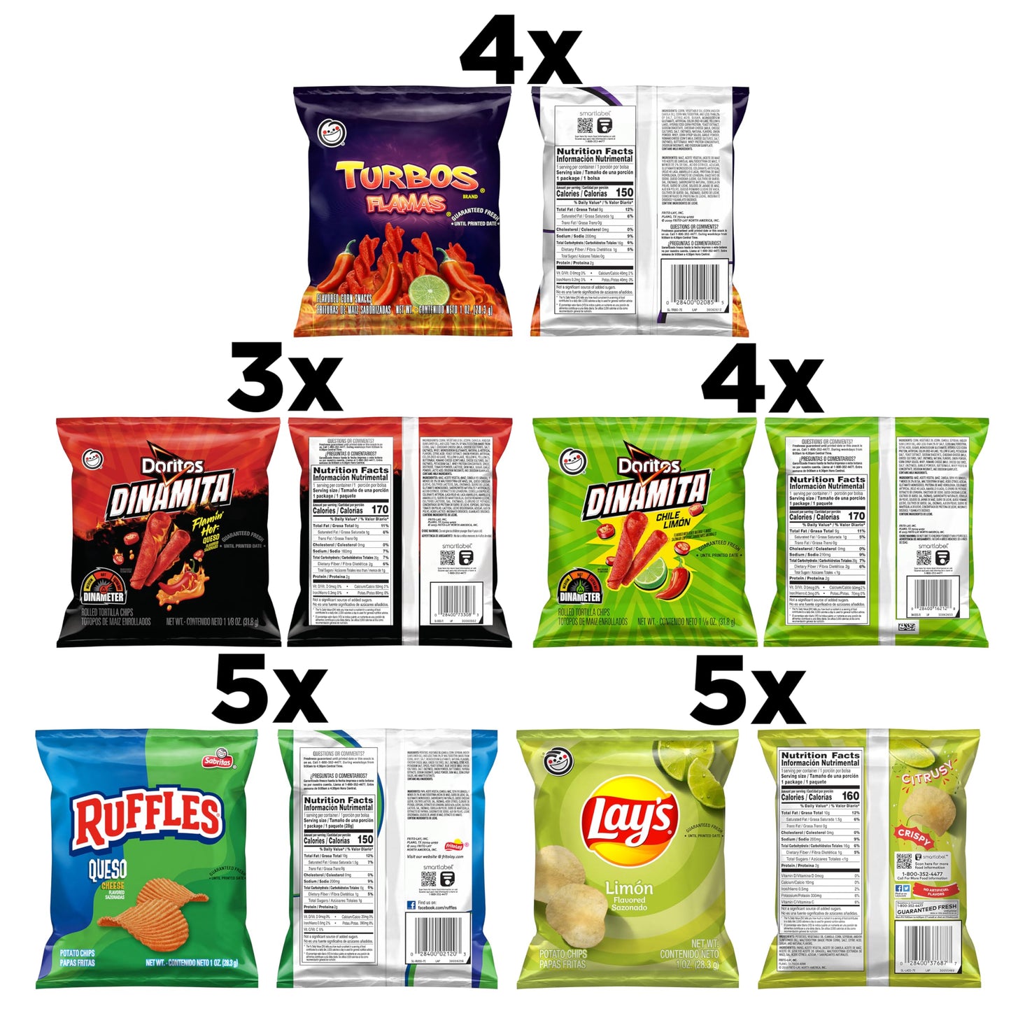 Frito-Lay Sabritas Variety Pack, (Pack Of 21)