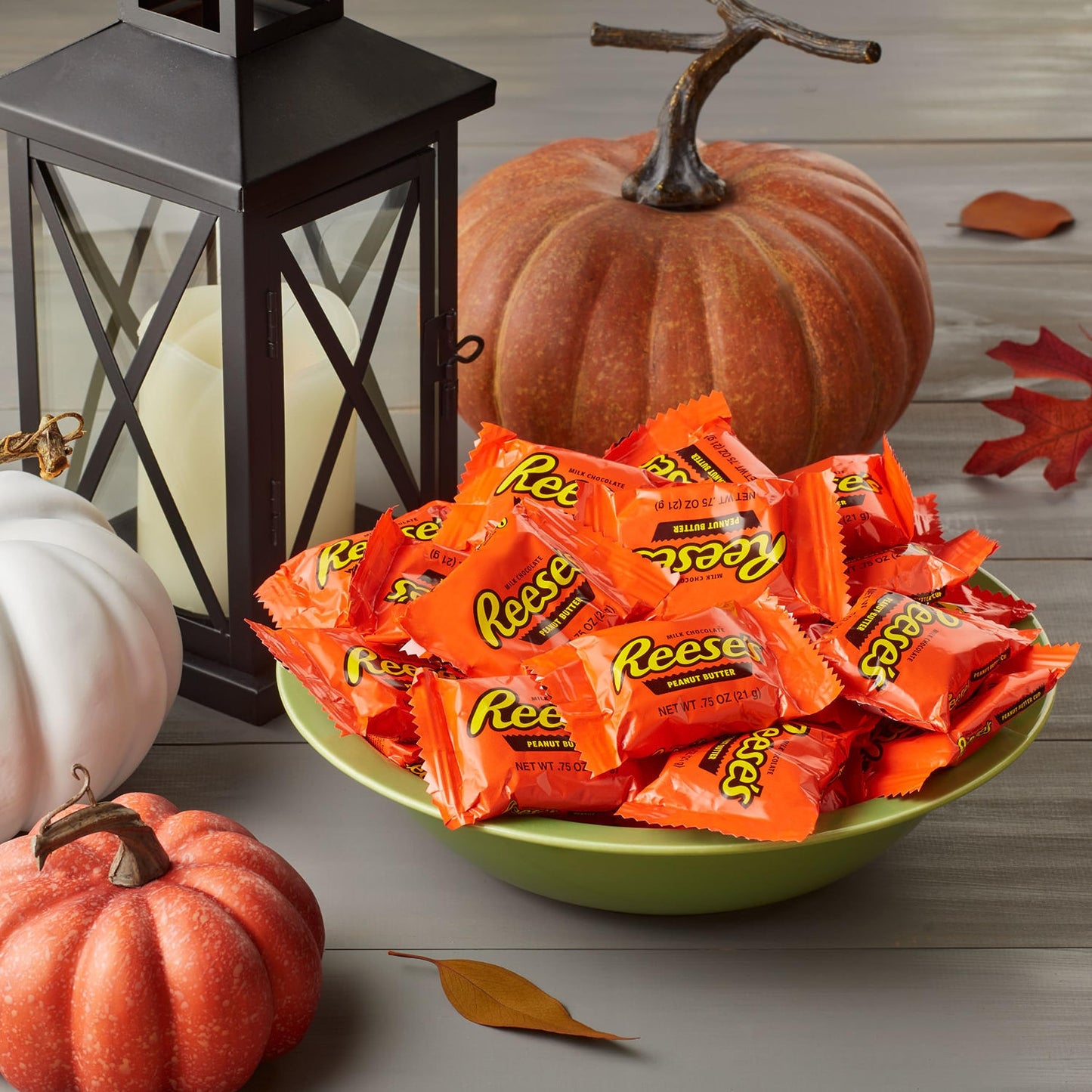 Reese'S Milk Chocolate Snack Size Peanut Butter Cups, Halloween Candy Bag, 10.5 Oz