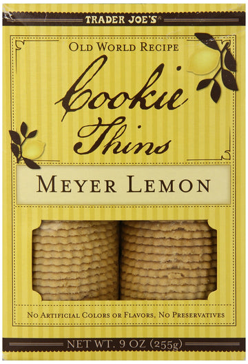 Trader Joe'S Meyer Lemon Cookie Thins (Pack Of 2)