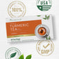 Carlyle Turmeric Tea Bags with Ginger, Caffeine Free, Non-GMO, Gluten Free, 60 Count