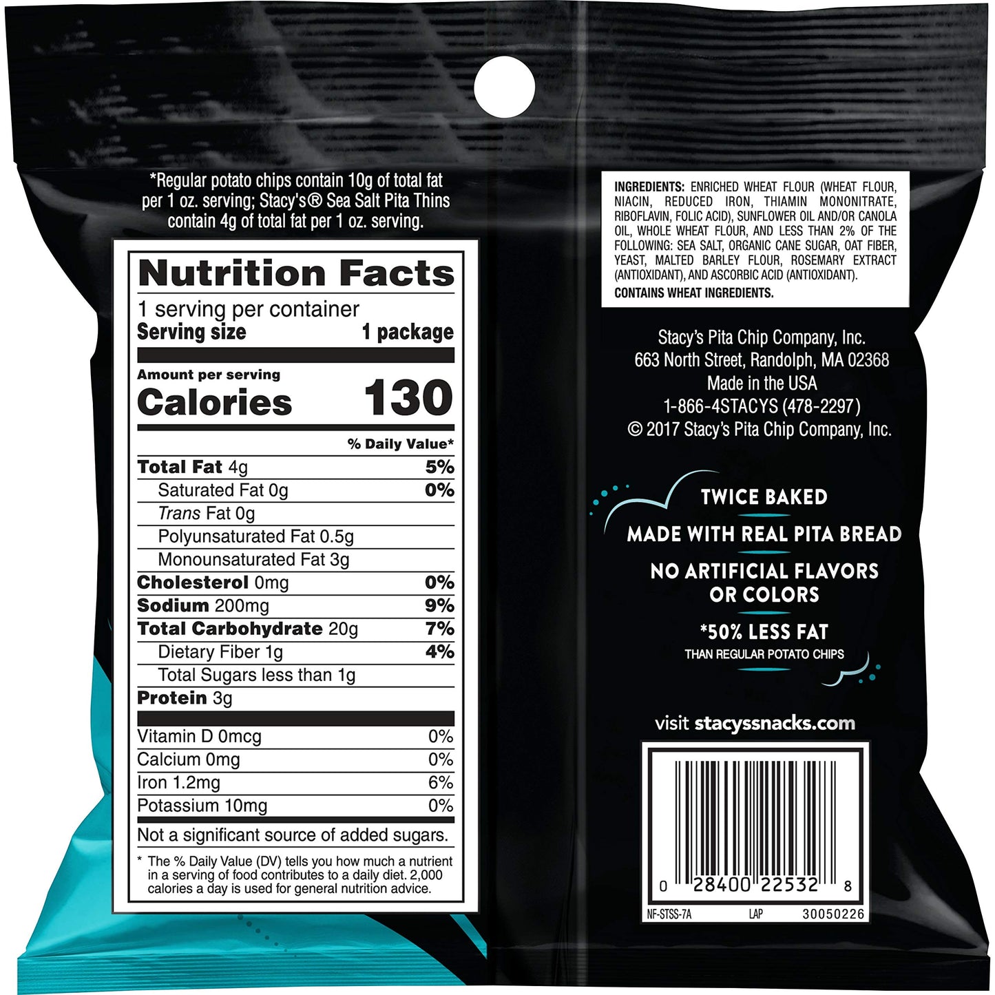 Stacys Flavored Pita Chips, 1 Ounce (Pack of 24)