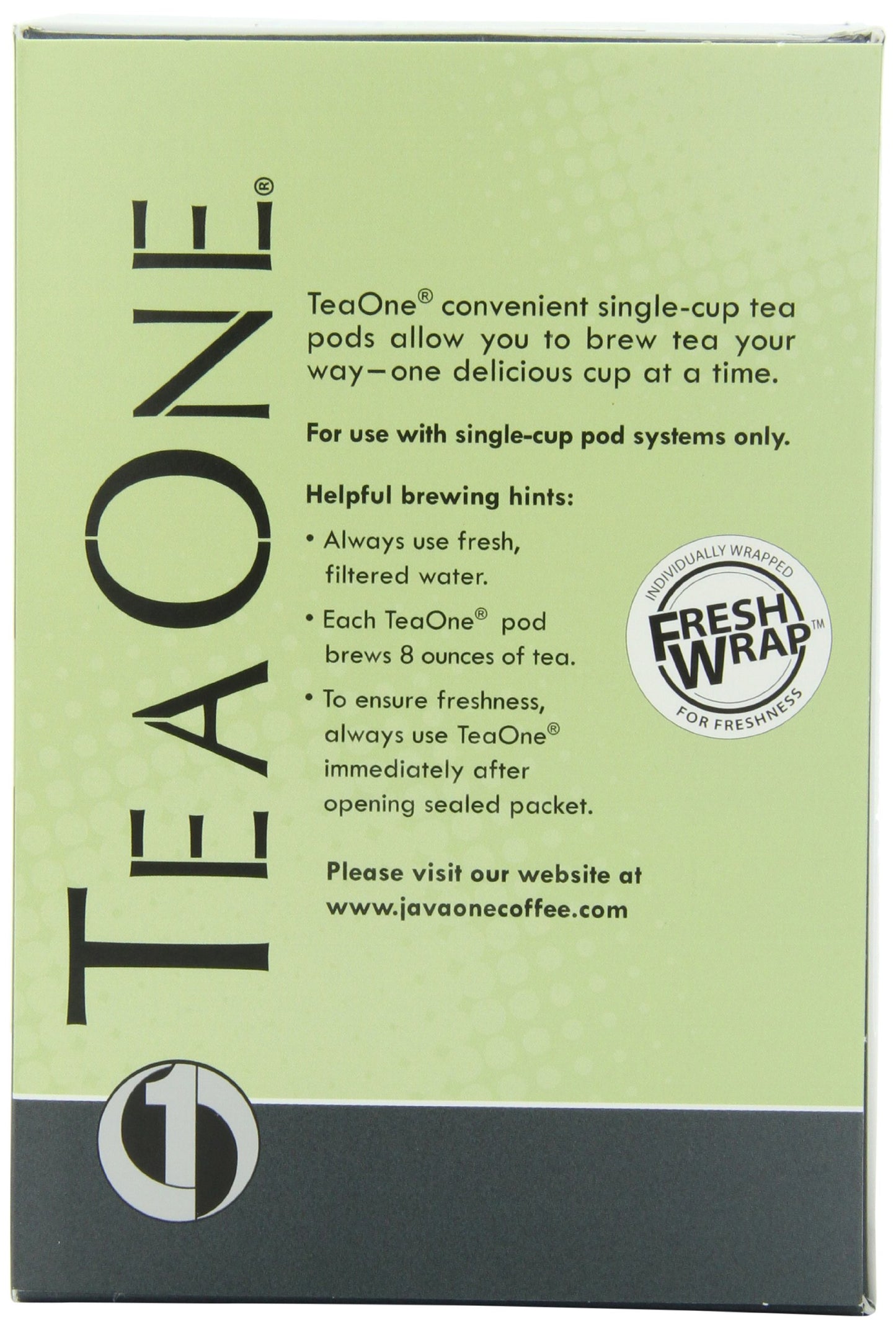 Java One Tropical Citrus Green Tea Ooh Pods, 14-Count Pods (Pack Of 6)