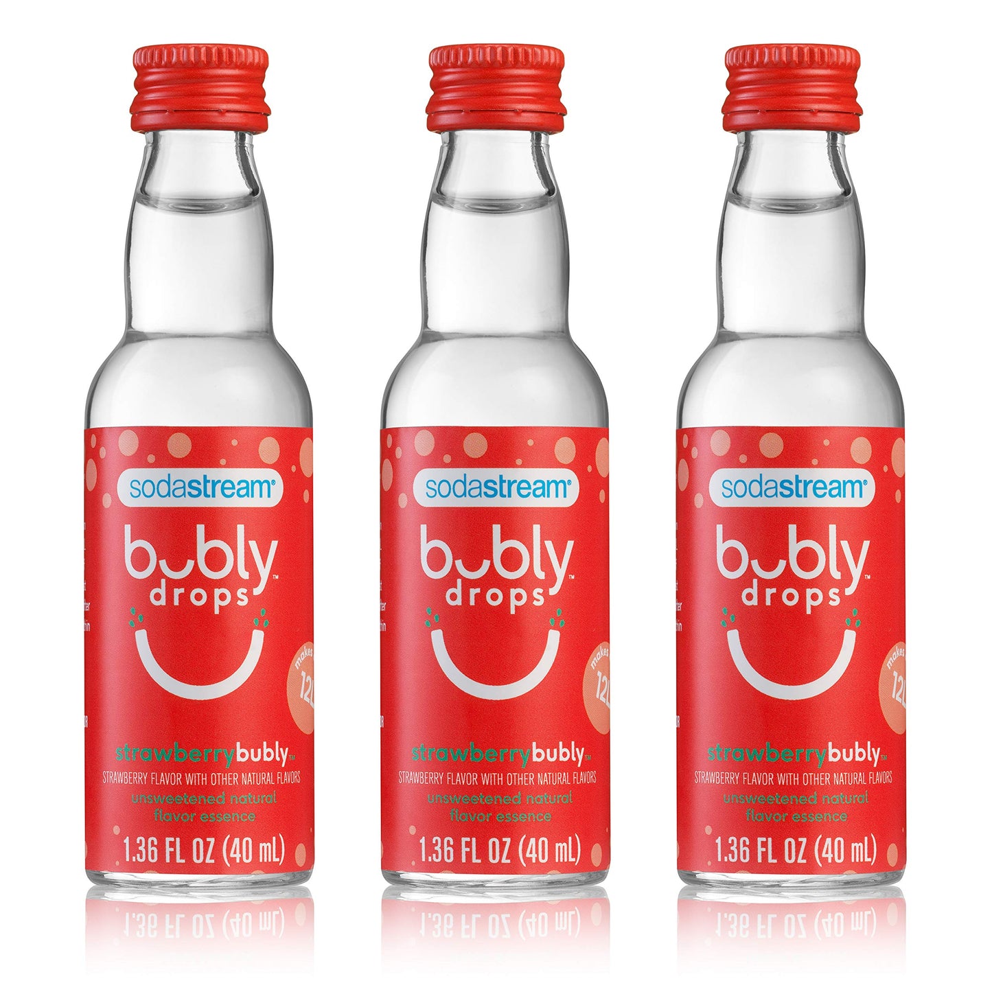 Sodastream Bubly Drops, Strawberry, 1.36 Fl Oz (Pack Of 3)