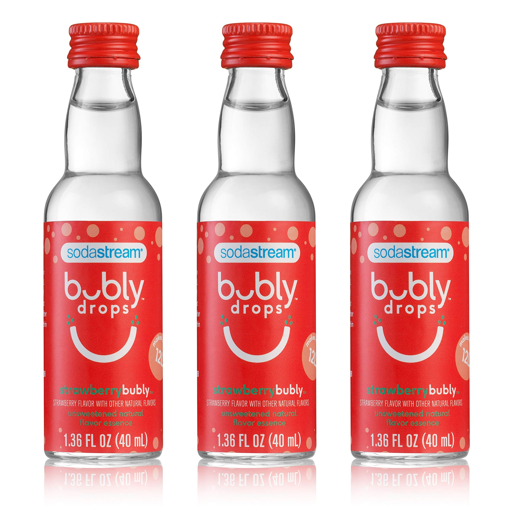Sodastream Bubly Drops, Strawberry, 1.36 Fl Oz (Pack Of 3)