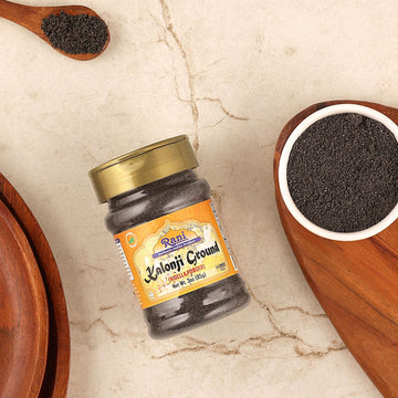 Rani Kalonji (Black Seed, Nigella Sativa, Black Cumin) Ground, Powder 3Oz (85G) Pet Jar ~ All Natural | Gluten Friendly | Non-Gm