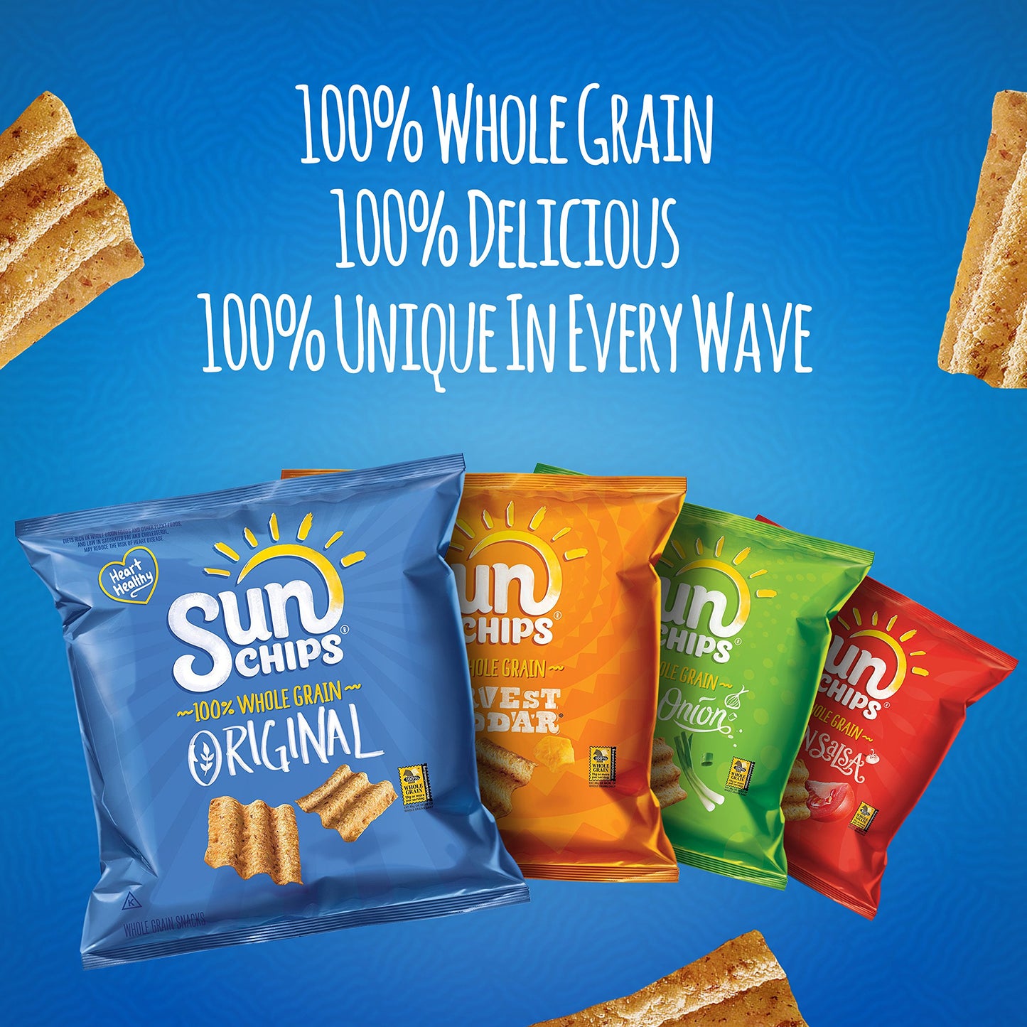 Sunchips Multigrain Snacks Variety Pack, 1.5 Ounce (Pack Of 30)