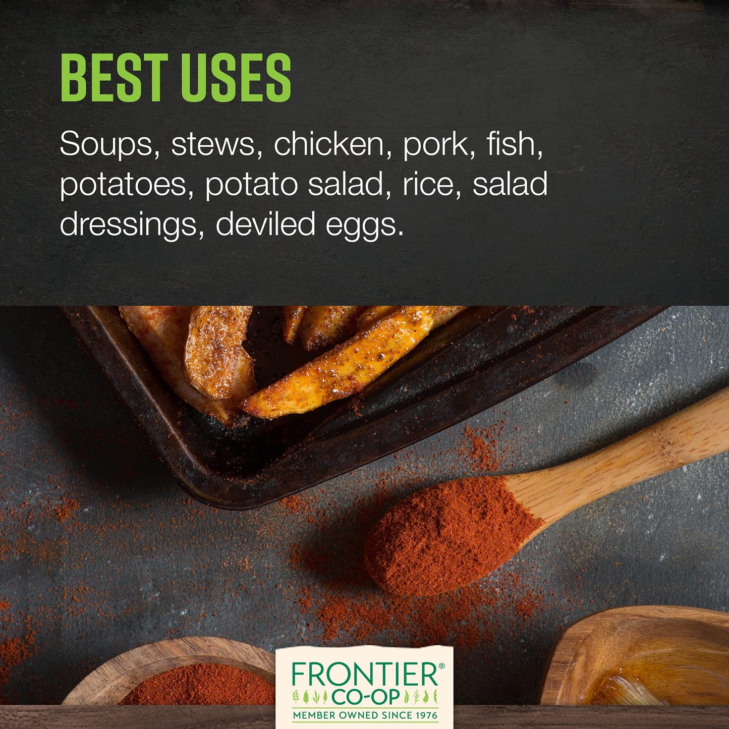 Frontier Co-op Ground Smoked Spanish Paprika Powder, 1lb Bulk Bag - Seasoning for Cooking