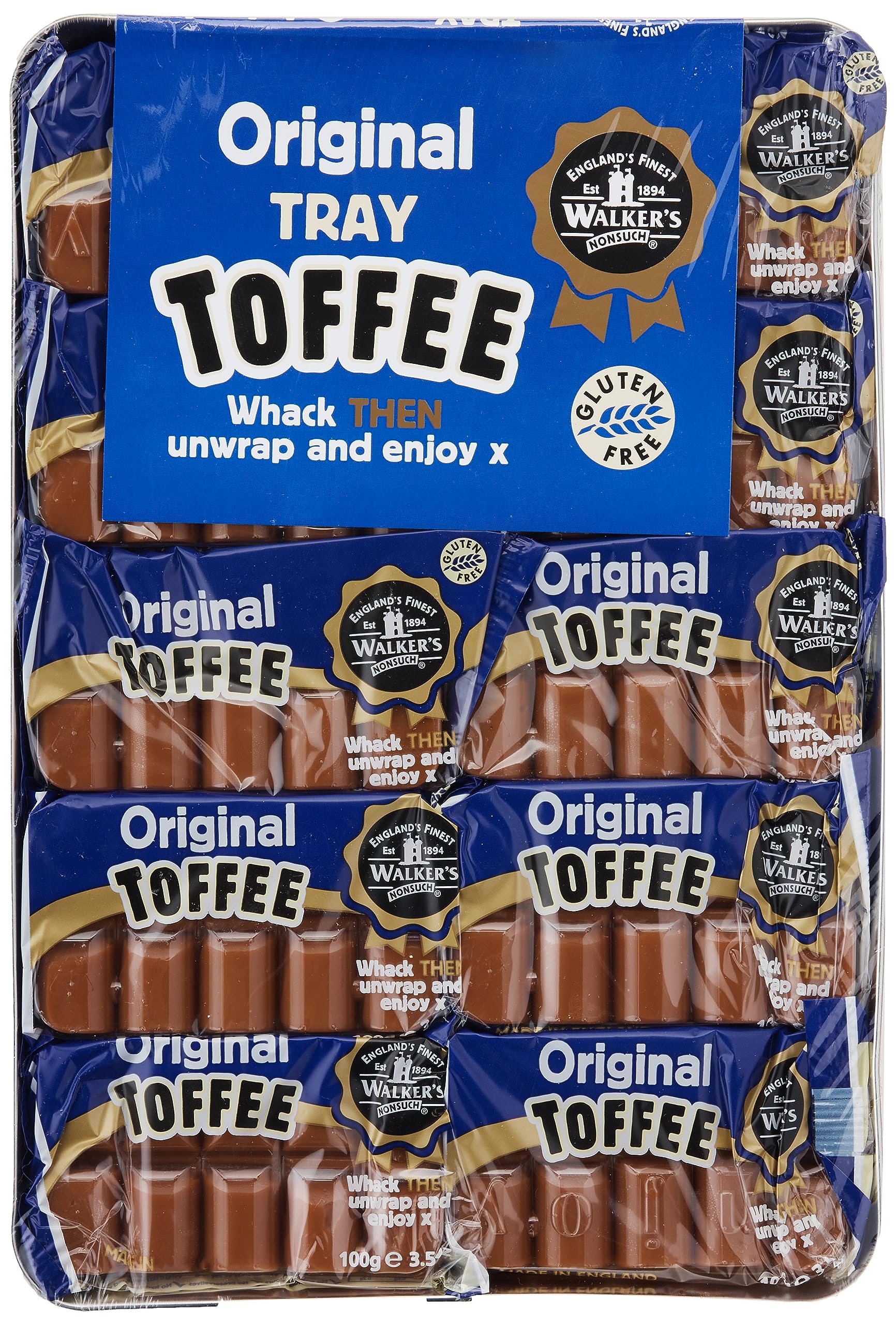 Walkers Original Toffee, 3.5-Ounce Packages (Pack of 10)