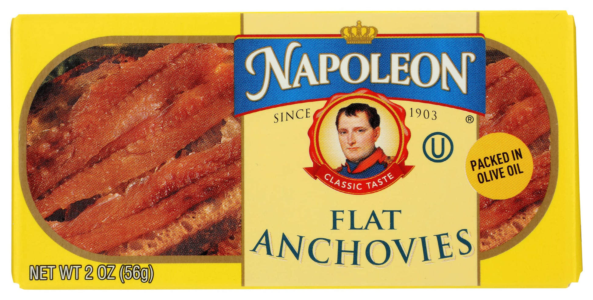 Napoleon Flat Anchovies, 2 Oz (Pack of 25)