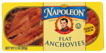 Napoleon Flat Anchovies, 2 Oz (Pack of 25)