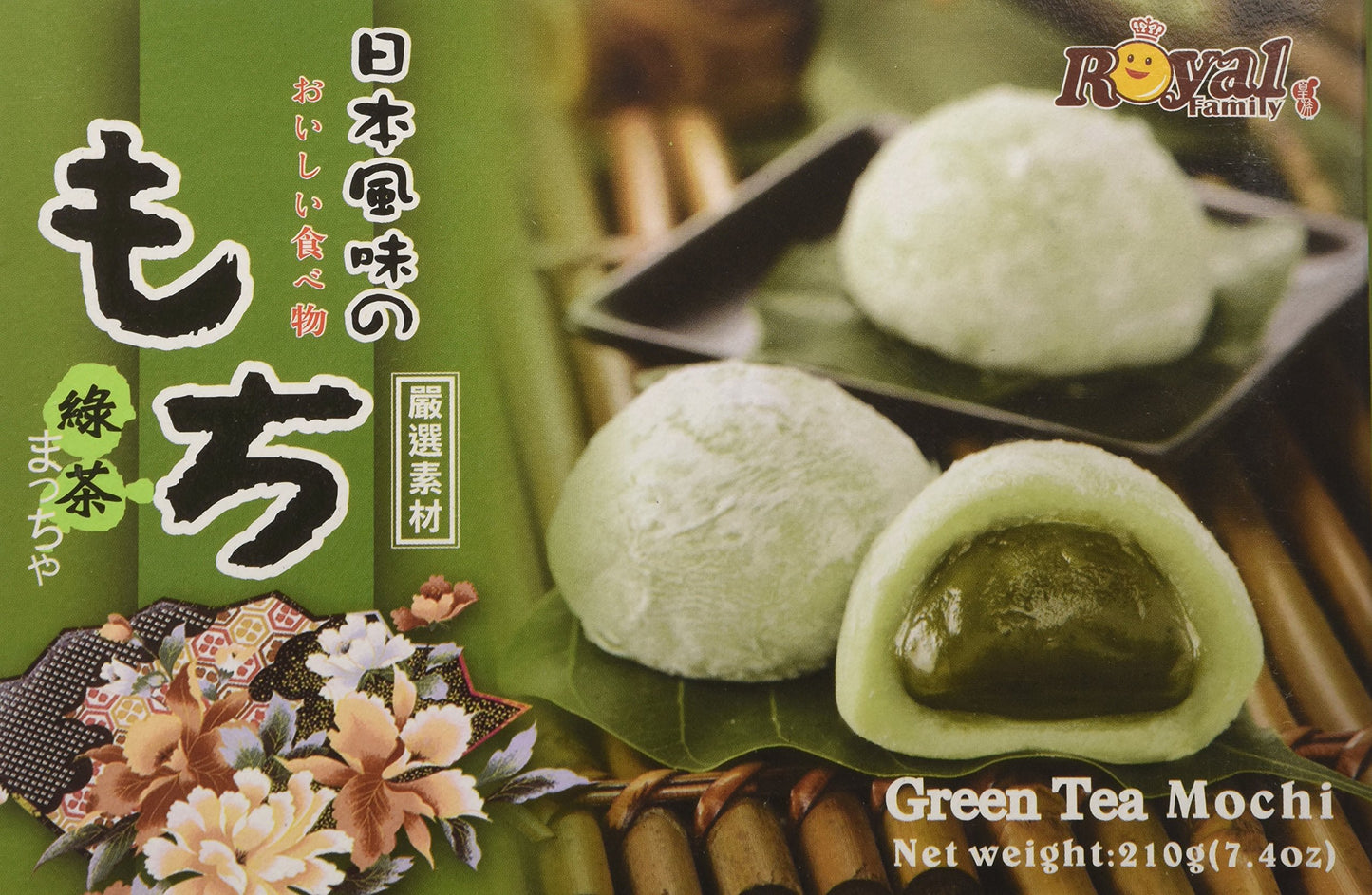 1 X Royal Family Japanese Green Tea Mochi - 7.4 Oz / 210G