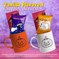 50 Pack Assorted Halloweens Mini Marshmallows Individually Wrapped  Witchmallow & Spook Poof  Vanilla Flavored  Halloweens Themed Snacks Bulk  Kids Fun Halloween Candy Bulk for Trick or Treat