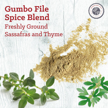 Gumbo File Powder Seasoning Mix by International Spice, Exotic Spices, Louisiana Cajun Seasoning Blend, Gourmet Spice Mix, 14.5