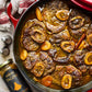 Mina Tagine Moroccan Simmer Sauce, 12 Oz - Royal Ras El Hanout Spice Blend For Beef & Lamb, Tagine Sauce Made With Ginger, Cinnamon, Saffron, Olive Oil, Non-Gmo, Gluten Free